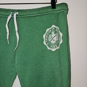 PINK Victoria's Secret Green Sweatpants